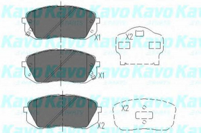 KAVO PARTS kbp4018 -  Комплект тормозных колодок, дисковый тормоз